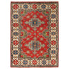 Kazak Rug Handmade Red Medallion 3x5 ft