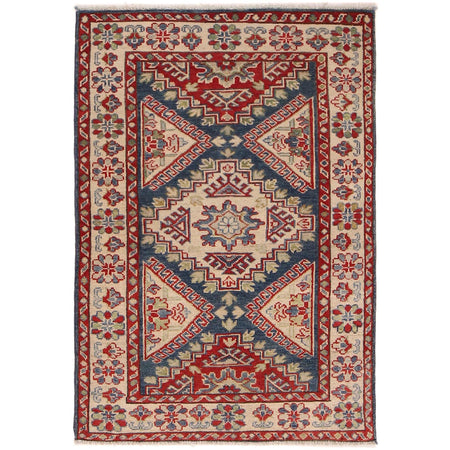 Kazak Rug Handmade Multi Medallion 3x5 ft