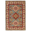Kazak Rug Handmade Blue Medallion 3x5 ft