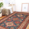 Kazak Rug Handmade Blue Medallion 3x5 ft