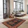 Kazak Rug Handmade Blue Medallion 3x5 ft