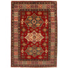 Kazak Rug Handmade Red Medallion 3x5 ft