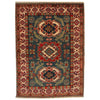 Kazak Rug Handmade Blue Medallion 3x5 ft