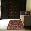 Kazak Rug Handmade Blue Medallion 3x5 ft
