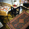 Kazak Rug Handmade Blue Medallion 3x5 ft