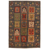 Bakhtiar Area Rug Handmade Multi Floral 3x5 ft