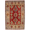 Kazak Rug Handmade Red Medallion 3x5 ft