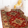 Kazak Rug Handmade Red Medallion 3x5 ft