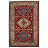 Kazak Rug Handmade Red Medallion 3x5 ft