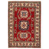 Kazak Rug Handmade Red Medallion 2x4 ft