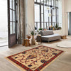 Kazak Rug Handmade Beige Medallion 2x4 ft