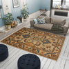 Kazak Rug Handmade Beige Medallion 2x4 ft