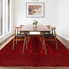 Filpa Area Rug Handmade Red Geometric 7x10 ft