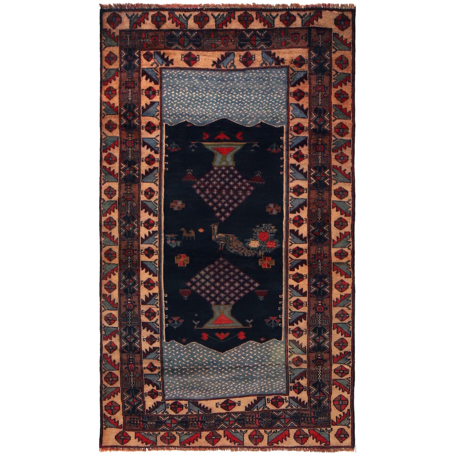 Pictorial Rug Handmade Multi Design