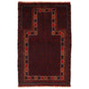 Baluchi Rug Handmade Red Prayer Design 3x5 ft