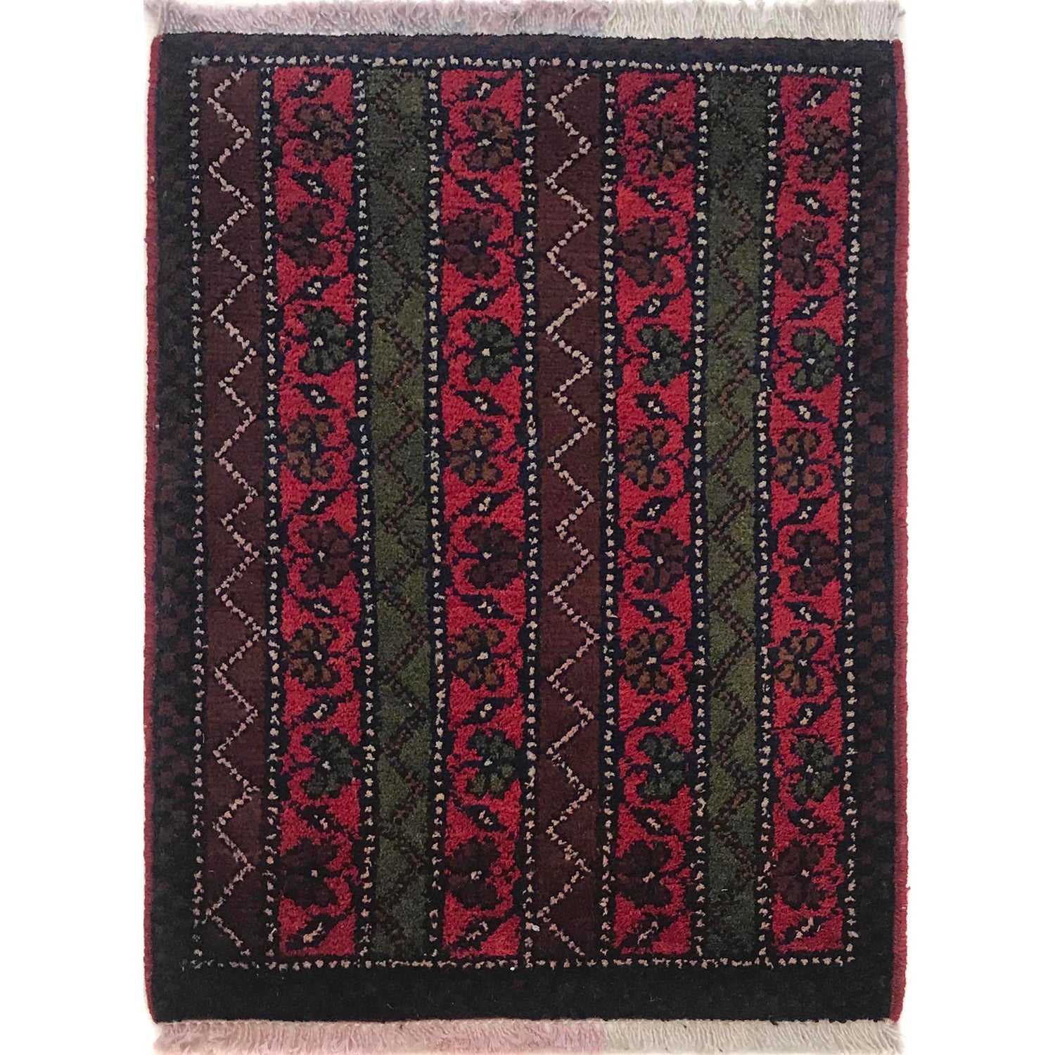 Handmade Wool Doormat Multi Geometric