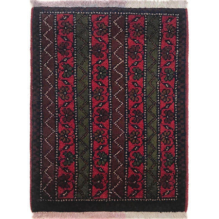 Handmade Wool Doormat Multi Geometric