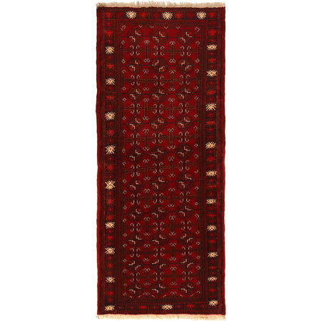 Bokhara Rug Handmade Red Medallion 6' Runner