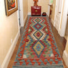 Handmade Multi Kilim Geometric 5' Runner