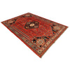 Shirazi Area Rug Handmade Red Medallion 7x10 ft