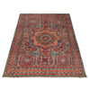 Mamluk Area Rug Handmade Blue Medallion 5x8 ft