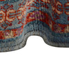 Mamluk Area Rug Handmade Blue Medallion 5x8 ft