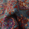 Mamluk Area Rug Handmade Blue Medallion 5x8 ft