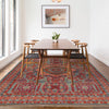 Mamluk Area Rug Handmade Blue Medallion 5x8 ft