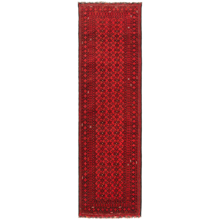 Khoja Roshnai Runner Handmade Red Floral 10' Runner