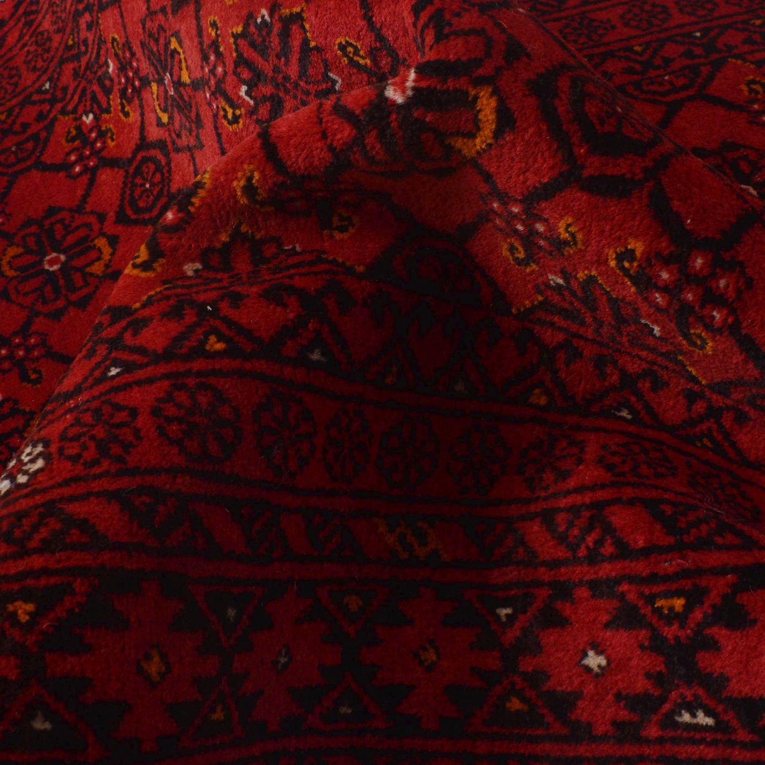Khoja Roshnai Runner Handmade Red Floral 10' Runner