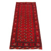 Bokhara Rug Handmade Vibrant Red Medallion 6' Runner
