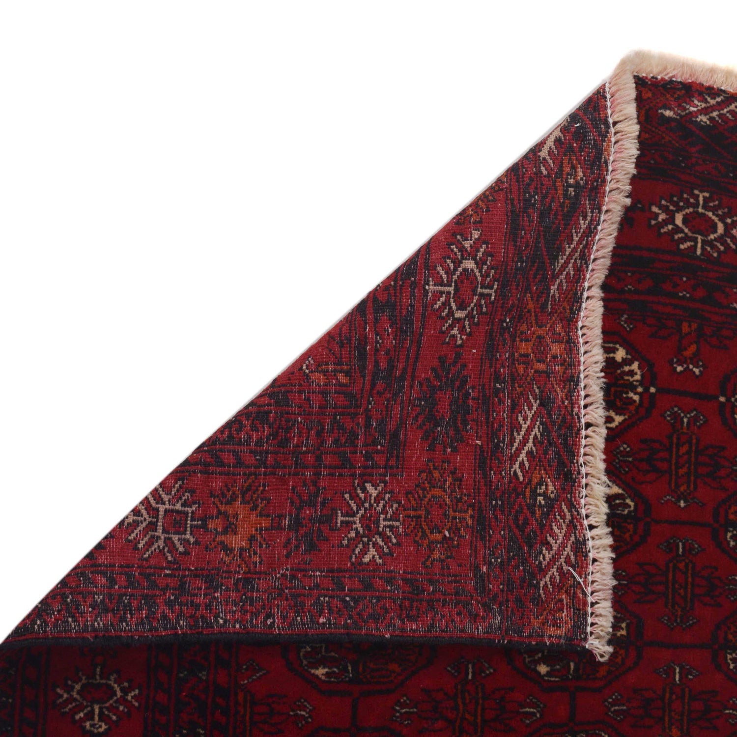 Bokhara Rug Handmade Vibrant Red Medallion 6' Runner