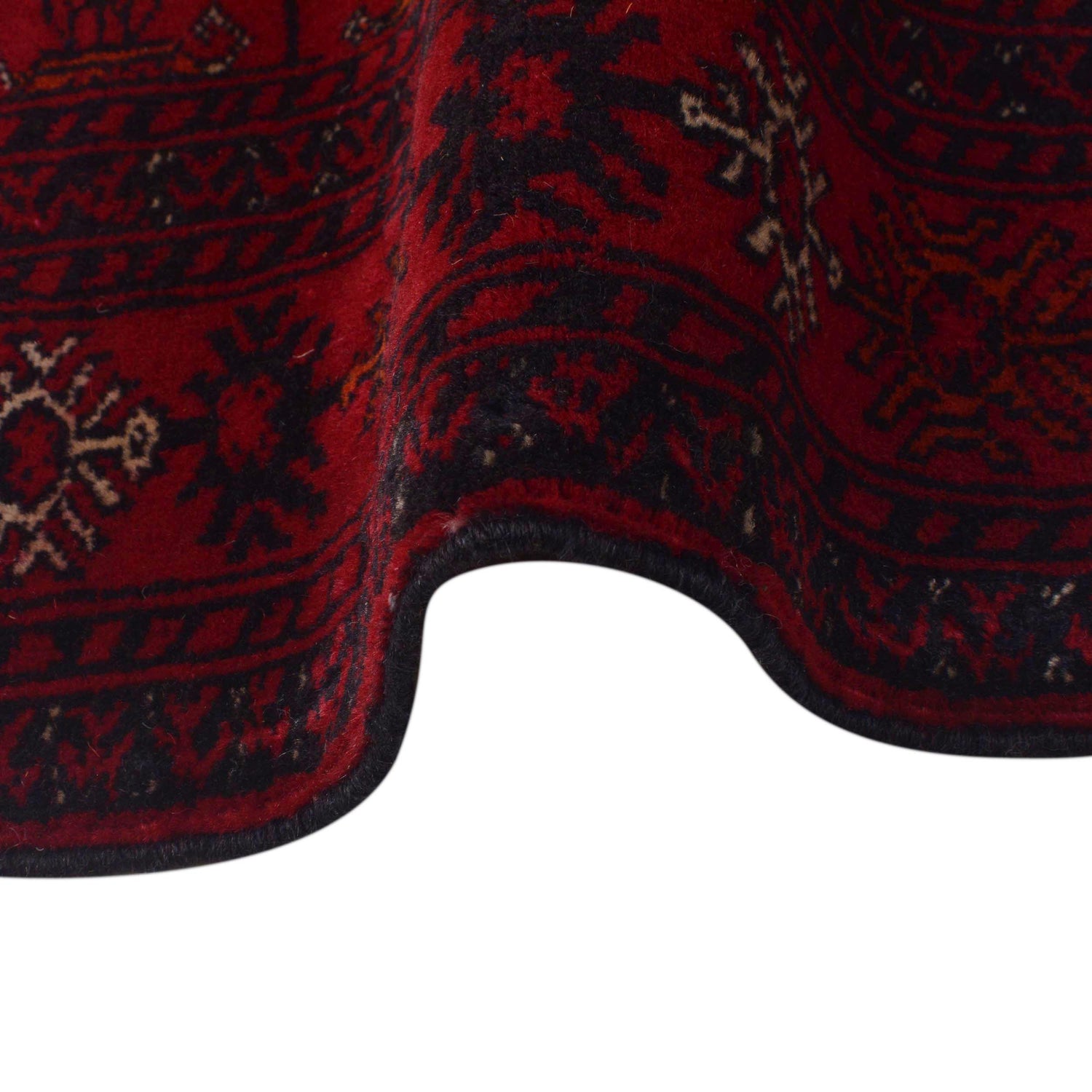 Bokhara Rug Handmade Vibrant Red Medallion 6' Runner