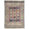Soumak Kilim Area Rug Handmade Multi Pictorial 4x6 ft