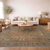 Kashan Area Rug Handmade Multi Medallion 10x13 ft