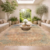 Kashan Area Rug Handmade Multi Medallion 8x10 ft