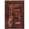 Pictorial Rug Handmade Multi Design