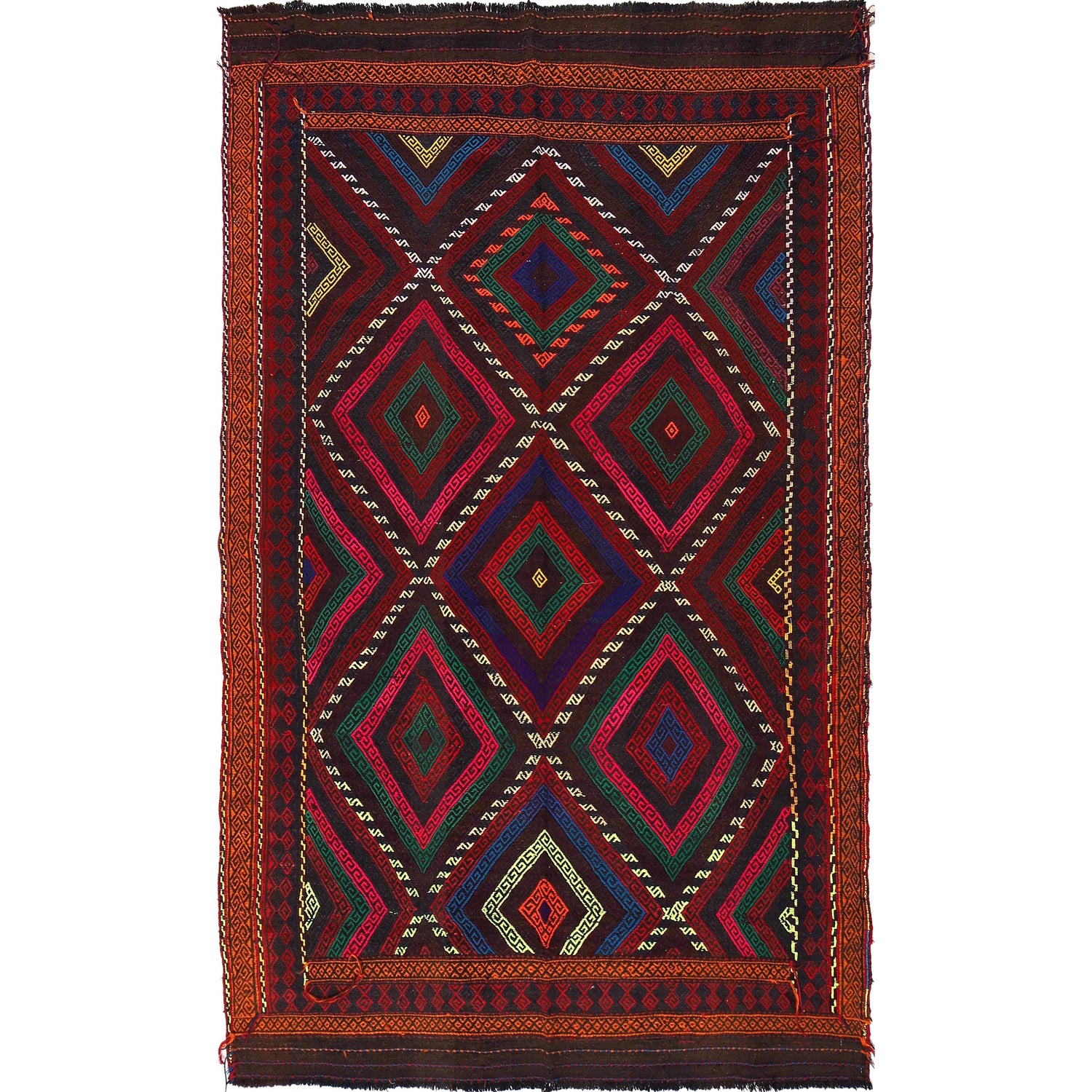 Suzuni Kilim Runner Handmade Multi 6x9 ft