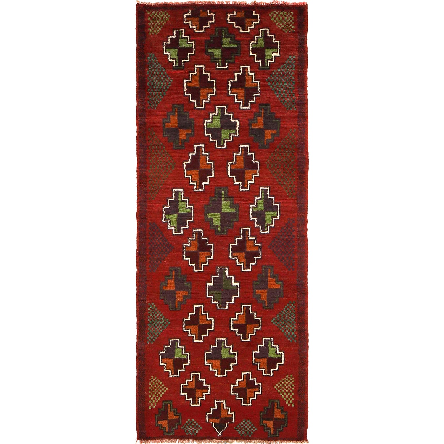 Baluchi Runner Rug Handmade Red 6' Runner