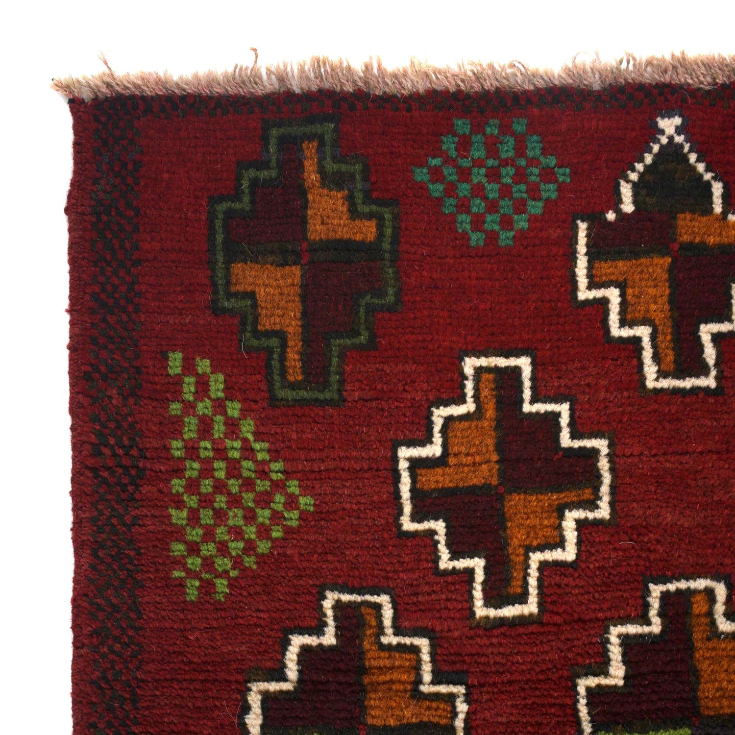 Baluchi Runner Rug Handmade Red 6' Runner