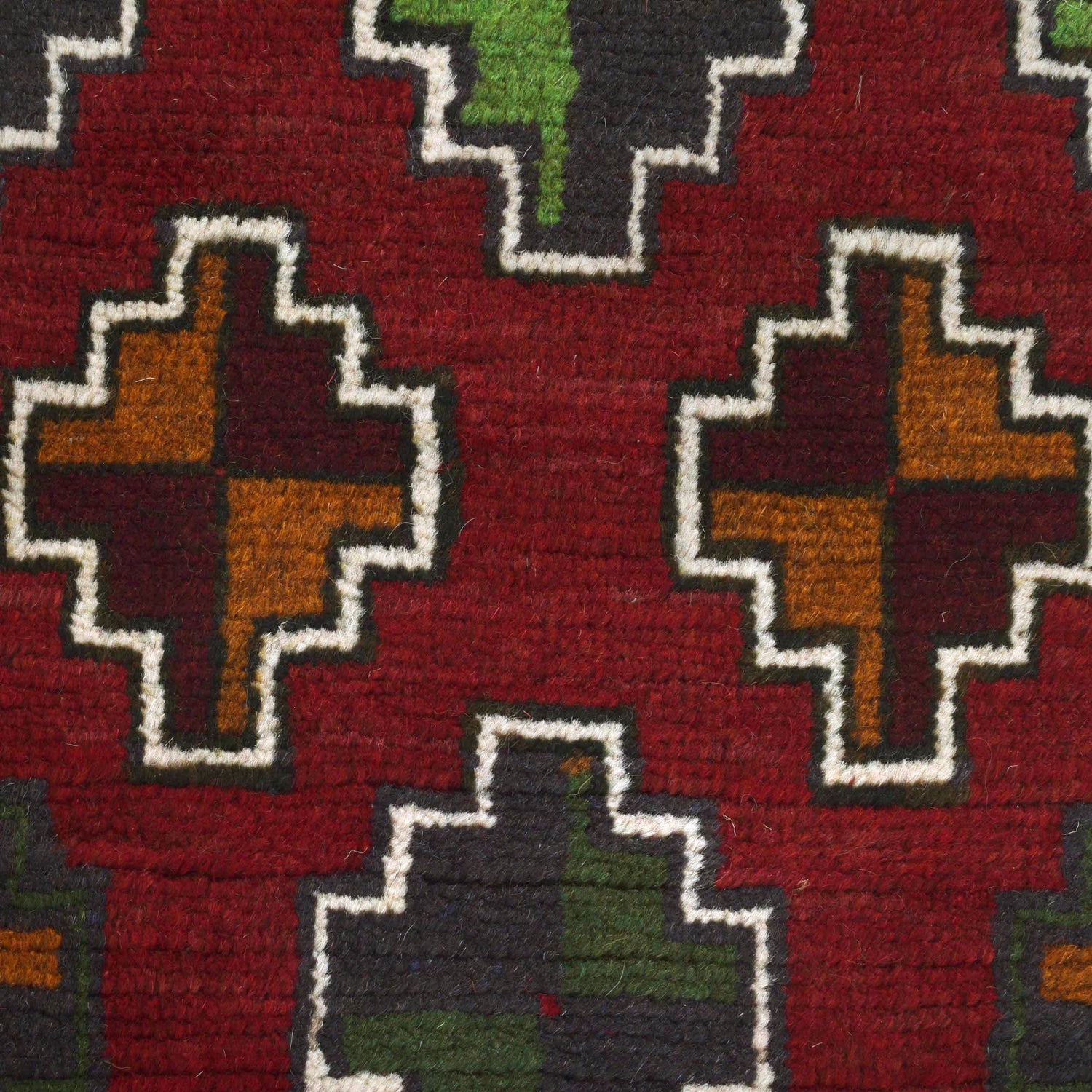 Baluchi Runner Rug Handmade Red 6' Runner
