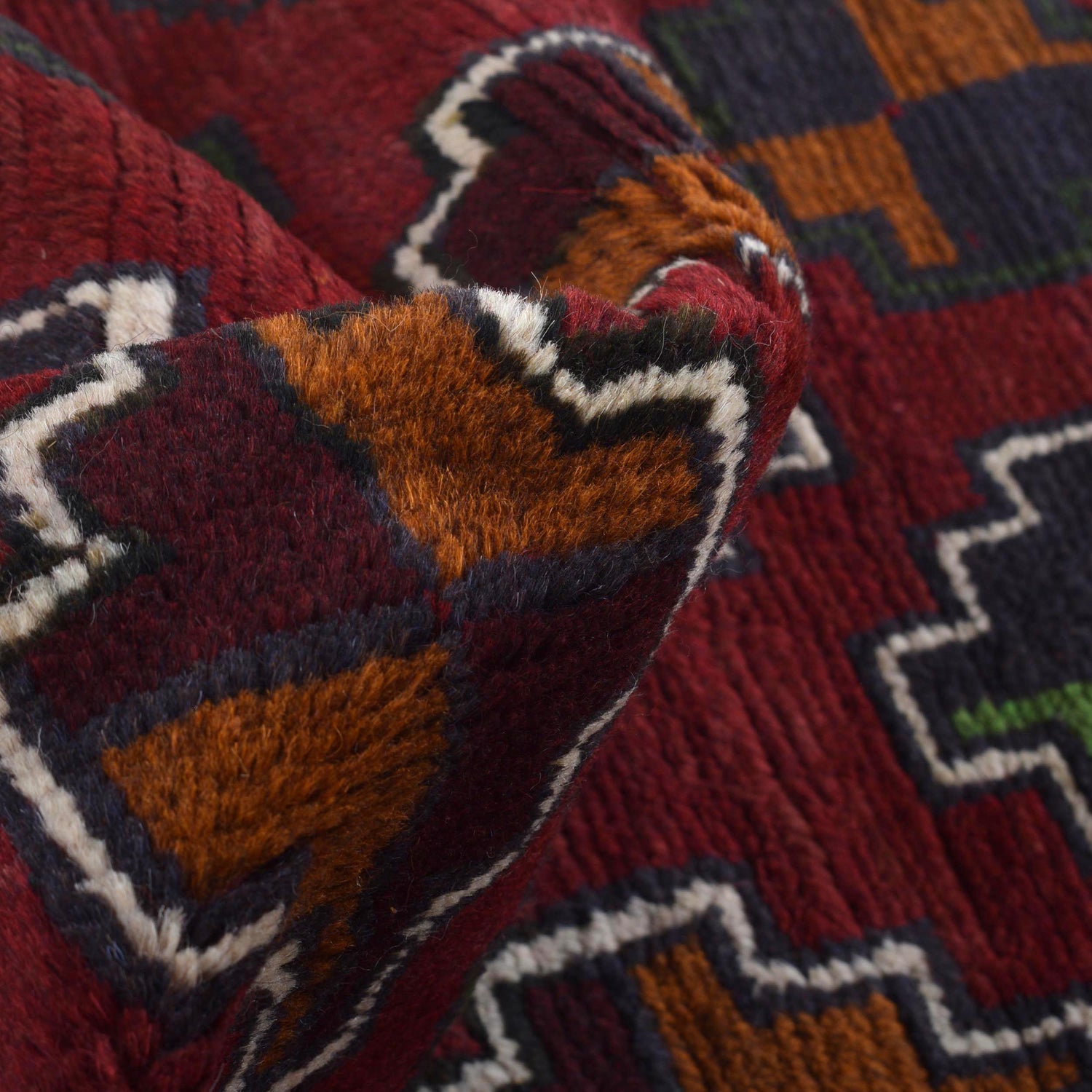 Baluchi Runner Rug Handmade Red 6' Runner