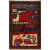 Pictorial Rug Handmade Multi Design