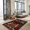 Pictorial Rug Handmade Multi Design