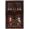 Pictorial Rug Handmade Multi Design