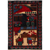 Pictorial Rug Handmade Multi Design