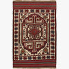 Saghari Kilim Area Rug Handmade Beige Floral 3x5 ft