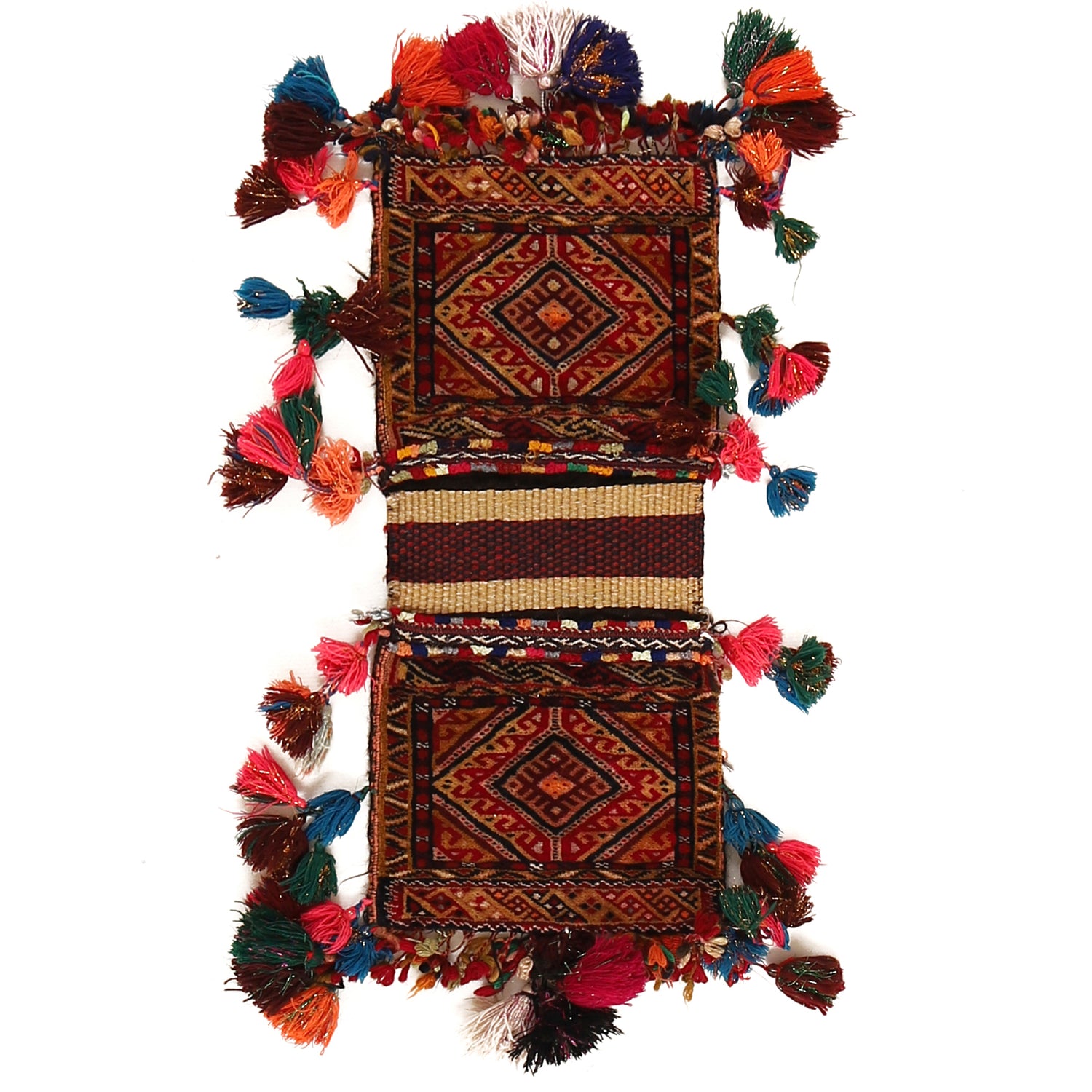 Saddle Bag Handmade Multi Floral 1x2 ft