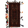 Balisht Area Rug Handmade Multi Prayer Design 2x4 ft