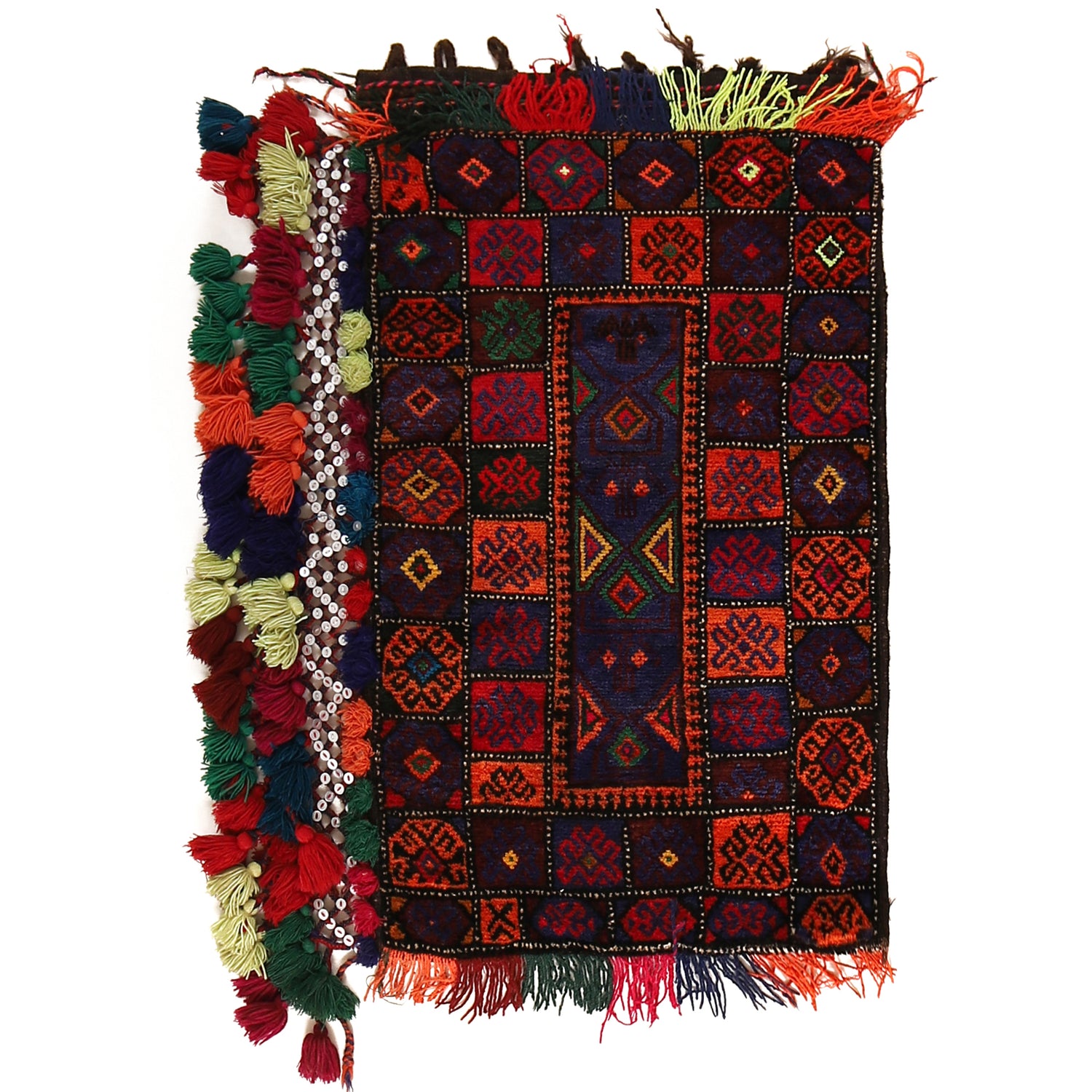 Balisht Area Rug Handmade Multi Geometric 2x3 ft